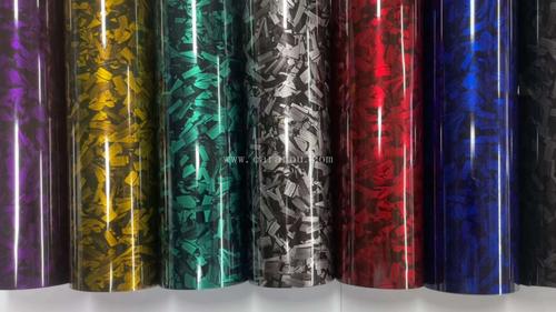 PET carbon flower color-changing film